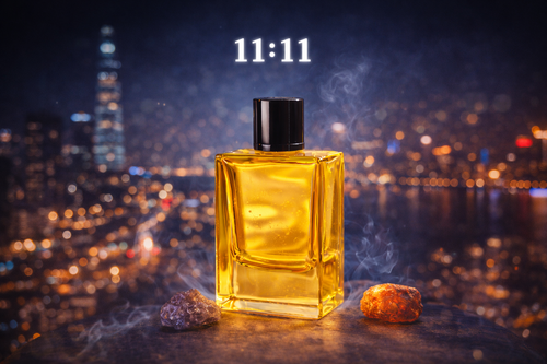 11:11 Perfume by Perfumous - A soft violet and warm amber alcohol-free fragrance.